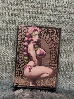 GODDESS STORY LSP #084/200 MITSURI DEMON SLAYER GOLD METAL ANIME CARD - Image 2