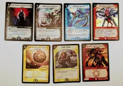 2004 Wizards of the Coast - Duel Masters Trading Cards 7 card Lot with 5 Holo's - Image 1