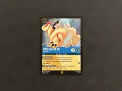 Disney Lorcana TCG Cruella De Vil Style Icon Legendary 143/204 Non Foil Card - Image 1