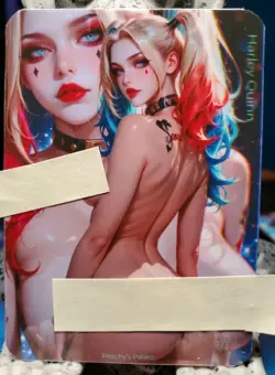 1/1 Only 1 Made Harley Quinn Pretty Model NSFW Topless Lonestar Customs Card - Image 1