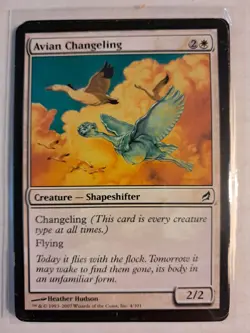 Avian Changeling [Lorwyn] (4/301) MP MTG MAGIC HUGE BULK DISCOUNT FREE SHIPPING! - Image 1