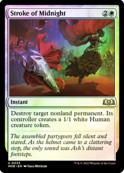 MTG - Stroke of Midnight - Foil - Wilds of Eldraine - Magic the Gathering - Image 1