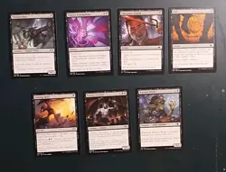 MTG Black Lot x7 Modern Horizons MTG Magic the Gathering All Different - Image 1