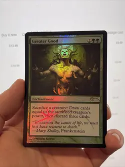 1X FOIL JUDGE Greater Good NM MTG Magic J14 Promo Green Commander Staple EDH - Image 2