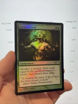 1X FOIL JUDGE Greater Good NM MTG Magic J14 Promo Green Commander Staple EDH - Image 3