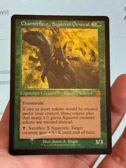 1X ETCHED FOIL Chatterfang, Squirrel General Retro Frame MINT MTG Magic MH2 EDH - Image 3