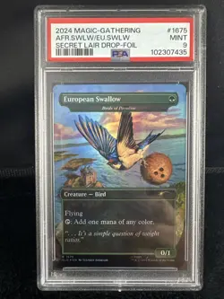 2024 MTG SECRET LAIR DROP FOIL #1675 AFR.SWLW/EU.SWLW PSA 9 - Image 1