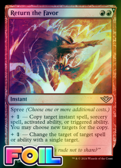 x1 Return the Favor OTJ MTG 142 FOIL UNCOMMON M/NM 1x - Image 1