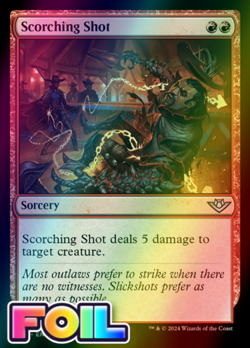 x1 Scorching Shot OTJ MTG 145 FOIL UNCOMMON M/NM 1x - Image 1