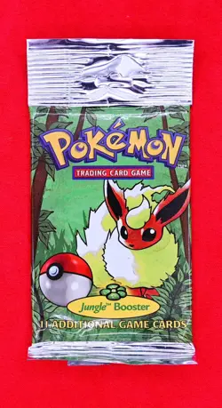 1999 Pokemon Jungle Booster Pack - Flareon - Long Crimp - Factory Sealed - Image 1