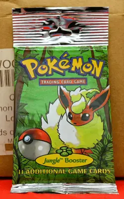 1999 Pokemon Jungle Booster Pack - Flareon - Long Crimp - Factory Sealed - Image 4