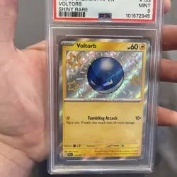 PSA 9 MINT Shiny Voltorb 133/091 Paldean Fates Holo Graded Pokemon Card - Image 4