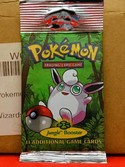 1999 Pokemon Jungle Booster Pack - Wigglytuff - Long Crimp - Factory Sealed - Image 4