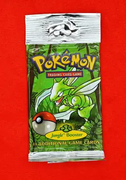 1999 Pokemon Jungle Booster Pack - Scyther - Long Crimp - Factory Sealed - Image 1