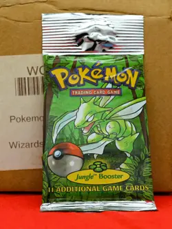 1999 Pokemon Jungle Booster Pack - Scyther - Long Crimp - Factory Sealed - Image 4