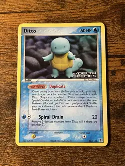 Ditto (Squirtle) 64/113 Delta Species Holo Pokemon TCG 2005 - Image 1