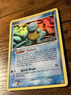 Ditto (Squirtle) 64/113 Delta Species Holo Pokemon TCG 2005 - Image 2
