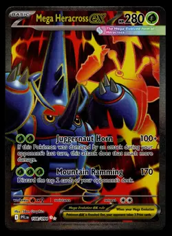 Mega Heracross ex 108/132 Mega Evolutions Pokemon TCG - NM - Image 1