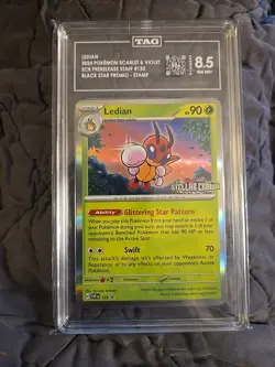 TAG 8.5 - Ledian 133 - STAFF - STELLAR CROWN - PRERELEASE STAFF PROMO - POKEMON - Image 1