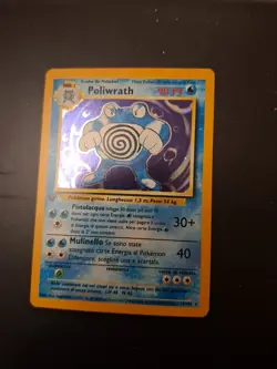Carta pokemon Poliwrath set base 13/102 1st prima edizione ITA - Image 1