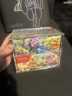 Pokemon Prismatic Evolutions Mini Tin Display - Sealed (8 Tins) Case Included - Image 1