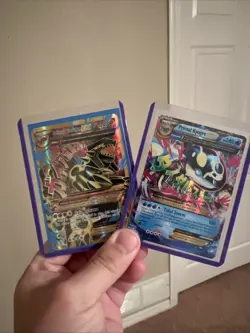 Pokemon Primal Groudon EX Shiny Full Art And Primal Kyogre Ex Alpha - Image 1