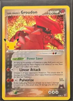 Team Magma's Groudon 9/95 Celebrations Classic Collection Pokemon 2021 - Image 1