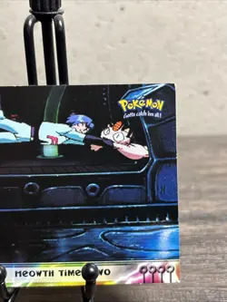 Pokemon TCG Meowth Times Two Pokemon Topps Mewtwo Strikes Back 23-LP!! - Image 3