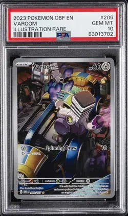 2023 POKEMON OBF EN-OBSIDIAN FLAMES ILLUSTRATION RARE #206 VAROOM PSA 10 - Image 1