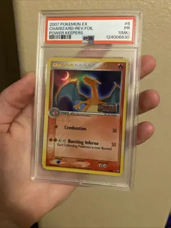 PSA 1 MK Pokemon Charizard 6/108 EX Power Keepers Stamped Reverse Holo Rare - Image 1
