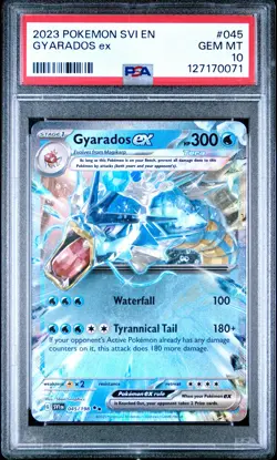 2023 POKEMON SVI EN-SCARLET & VIOLET #045 GYARADOS EX PSA 10 - Image 1