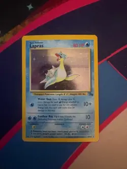 Pokemon - Lapras 10/62 - Fossil Holo Unlimited LP - Image 1