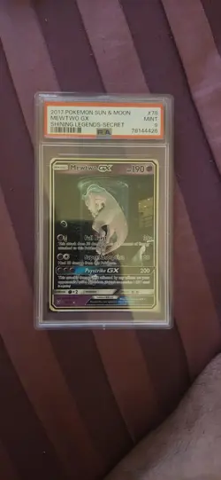 Pokemon 2017 Mewtwo GX 78/73 Alt Art Secret Rare Shining Legends GEM MINT PSA 9 - Image 1
