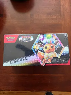 Pokemon TCG Scarlet and Violet Prismatic Evolutions Surprise Box Factory Sealed - Image 1