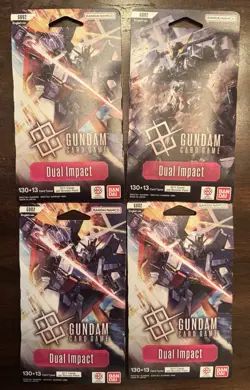 4x Gundam Card Game - GD02 - Dual Impact - Blister Pack - English - Sealed - Image 1