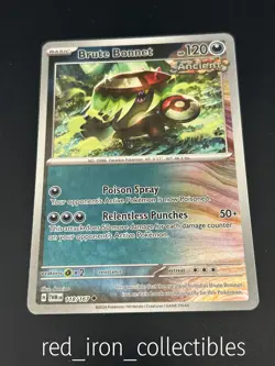 Brute Bonnet 118/167 Reverese Holo Uncommon Twilight Masquerade Pokemon Card - Image 1