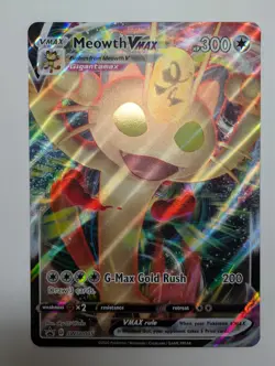Jumbo Oversized Meowth VMAX - SWSH005 - Black Star Promo - Pokemon Card - NM - Image 1