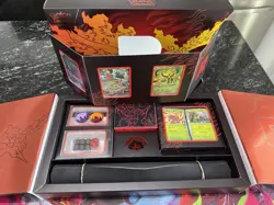 Pokemon Card Lot Destined Rivals 230+ Cards Team Rocket’s Moltres Ex UPC Box - Image 1
