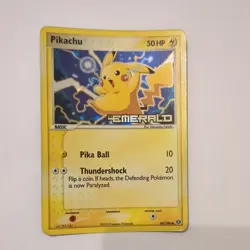 Pokemon Card - Pikachu 60/106 EX Emerald Reverse Holo Vintage - NM/LP - Image 1
