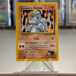 Pokemon TCG Giovanni's Machop Gym Challenge Card 72/132 NM - Image 1