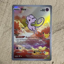 Generation One Mew 07 After Skool Hobby Series 1 - Fan Art Custom Card Fan Made - Image 1