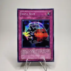 Skull Dice Yu-Gi-Oh Promo Card EDS-003 Prismatic Secret Rare LP - Image 1