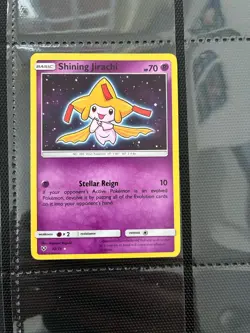 Pokemon TCG Shining Jirachi Card Shining Legends 42/73 Holo Rare - Image 1