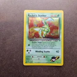 Rocket's Scyther 13/132 Pokemon Gym Heroes Holo Rare Card - MP - Image 1