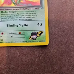 Rocket's Scyther 13/132 Pokemon Gym Heroes Holo Rare Card - MP - Image 5