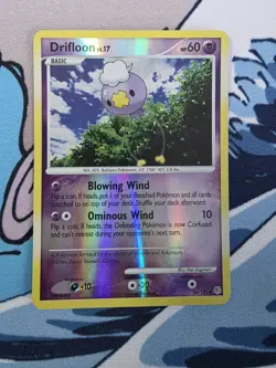 Pokemon TCG Drifloon Reverse Holo Card 46/130 Diamond & Pearl Base LP - Image 1