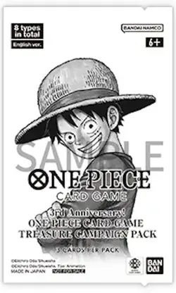 Promotion Pack One Piece Card Game 3rd Anniversary Treasure Campaign - Image 1