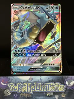 Pokemon Card Gyarados GX SM212 Black Star Promo Half Art Near Mint - Image 1