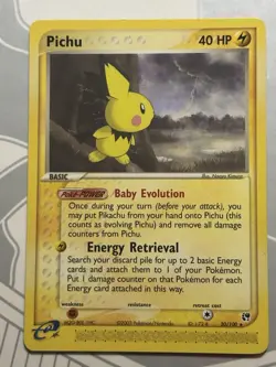 Pokemon Pichu TCG Regular Rare Card 20/100 EX Sandstorm - Image 1