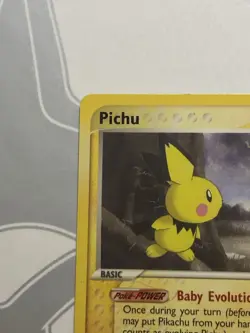 Pokemon Pichu TCG Regular Rare Card 20/100 EX Sandstorm - Image 4